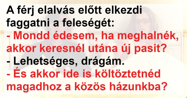A férj megpróbálta megizzasztani a feleségét