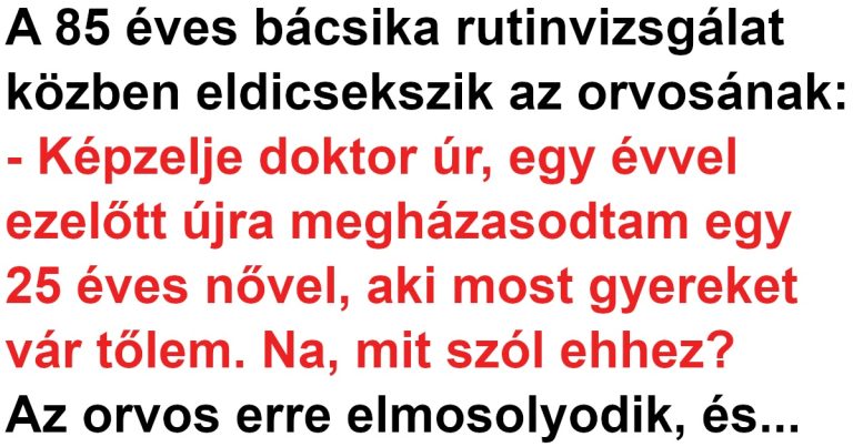 Az idős bácsi elvett feleségül egy 25 éves nőt