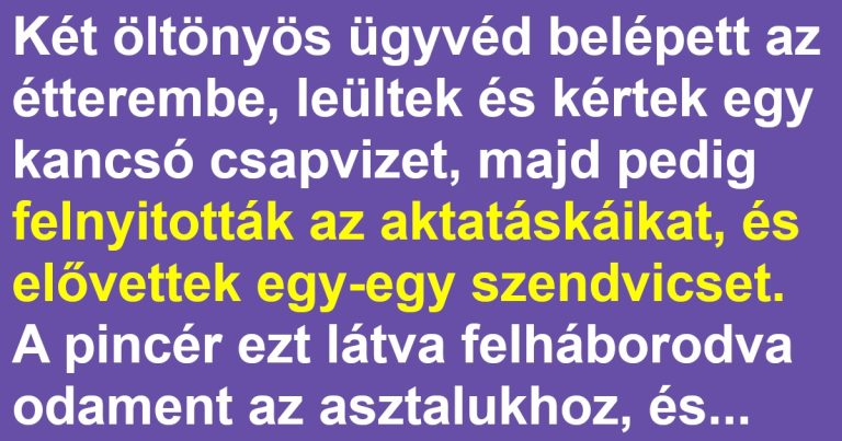 Az ügyvédek megtalálták a kiskaput az étteremben is