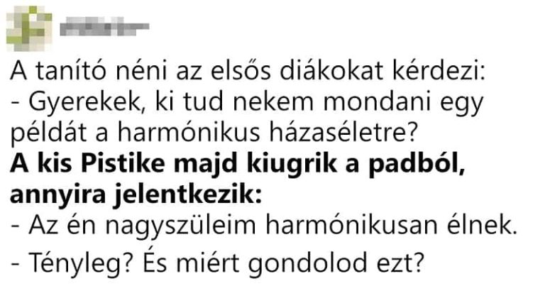 A tanító néni az elsős diákokat kérdezi