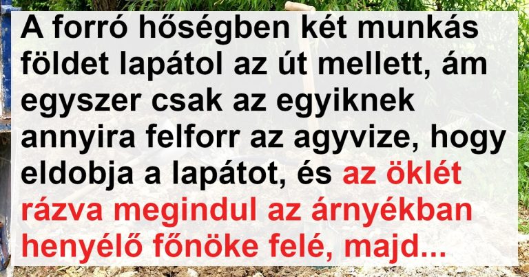 Az egyik munkás fellázadt a főnöke ellen