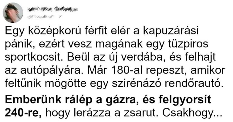 Egy középkorú férfit elér a kapuzárási pánik