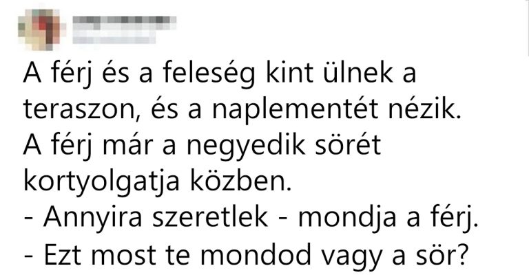 A férj és a feleség kint ülnek a teraszon