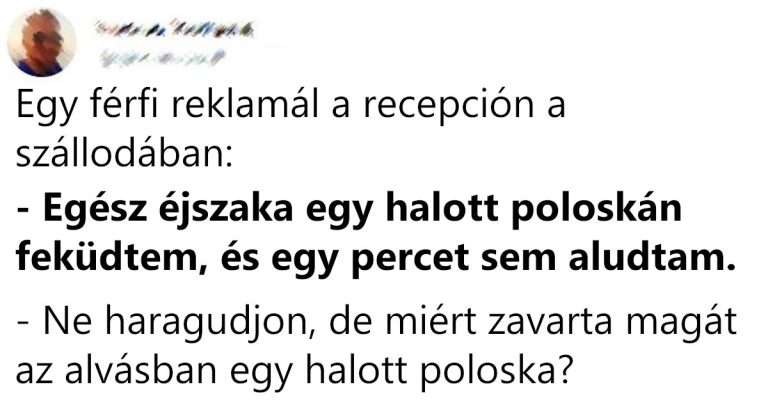 Egy férfi reklamál a recepción a szállodában