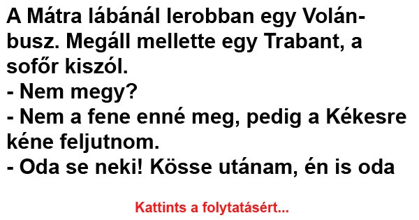 A Mátra lábánál lerobban egy Volánbusz