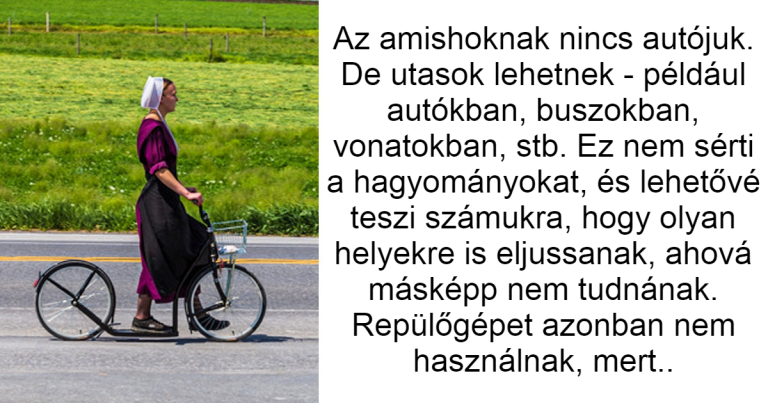 15+ tény az amisokról, ami meglep és talán össze is zavar