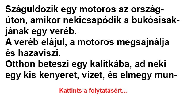 Száguldozik egy motoros az országúton