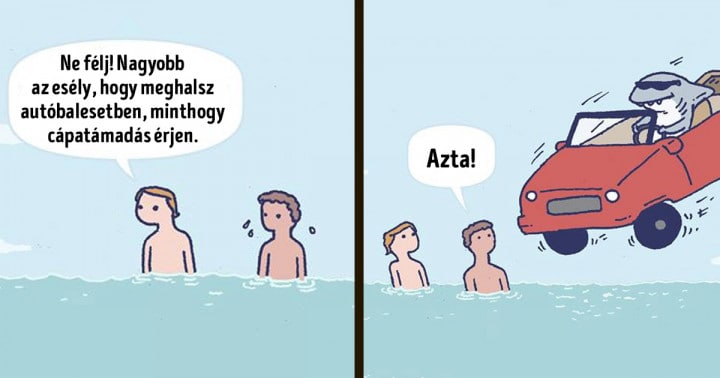14 vidám rajz azoknak, akik szeretik a szokatlan humort és a váratlan meglepetéseket