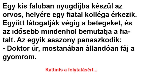 Egy kis faluban nyugdíjba készül az orvos
