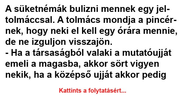 VICC: A süketnémák bulizni mennek egy jeltolmáccsal