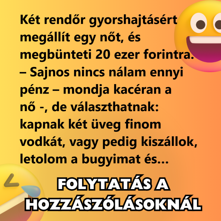 VICC: Két rendőr gyorshajtásért megállít egy nőt