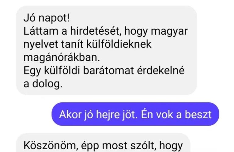 Láttam a hirdetését