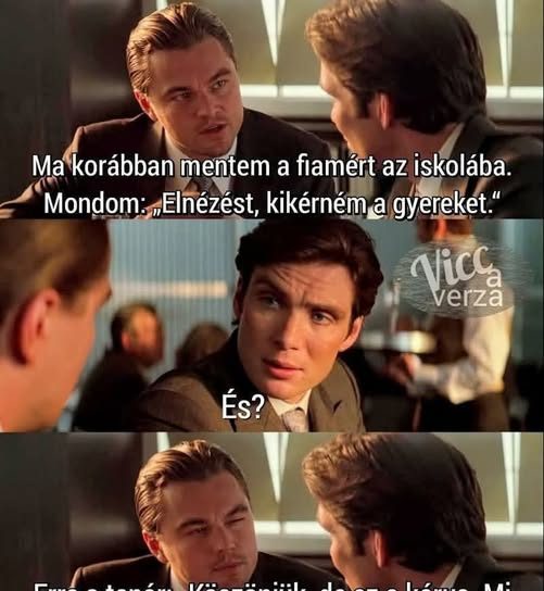 Ma korábban mentem a fiamért