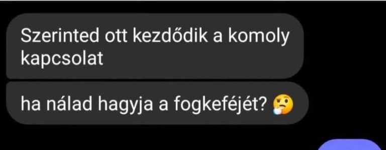 Szerinted ott kezdődik a komoly kapcsolat