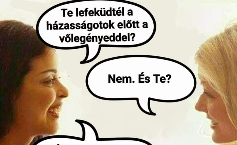 A házasságotok előtt…