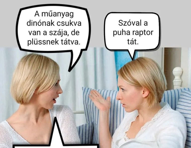 A műanyag dinónak…