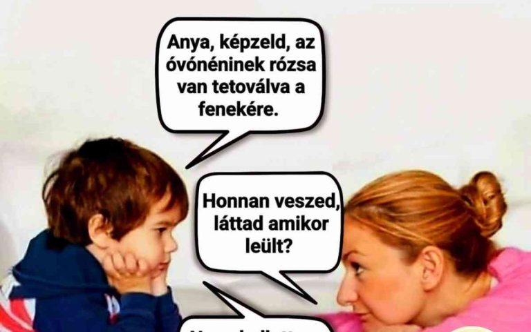 Anya, képzeld az óvónéninek…