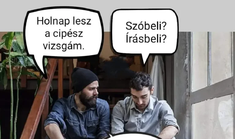 Holnap lesz a cipész vizsgám