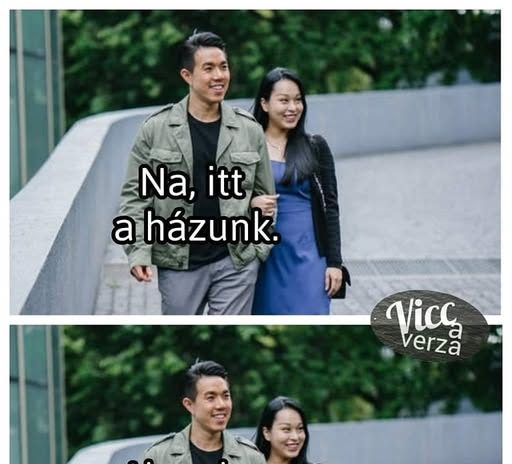 Na, itt a házunk.