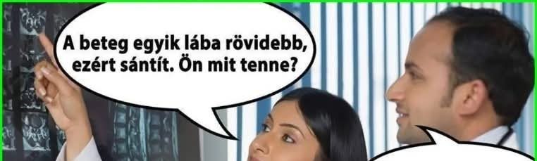 A beteg egyik lába…