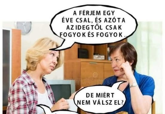 A férjem egy éve…