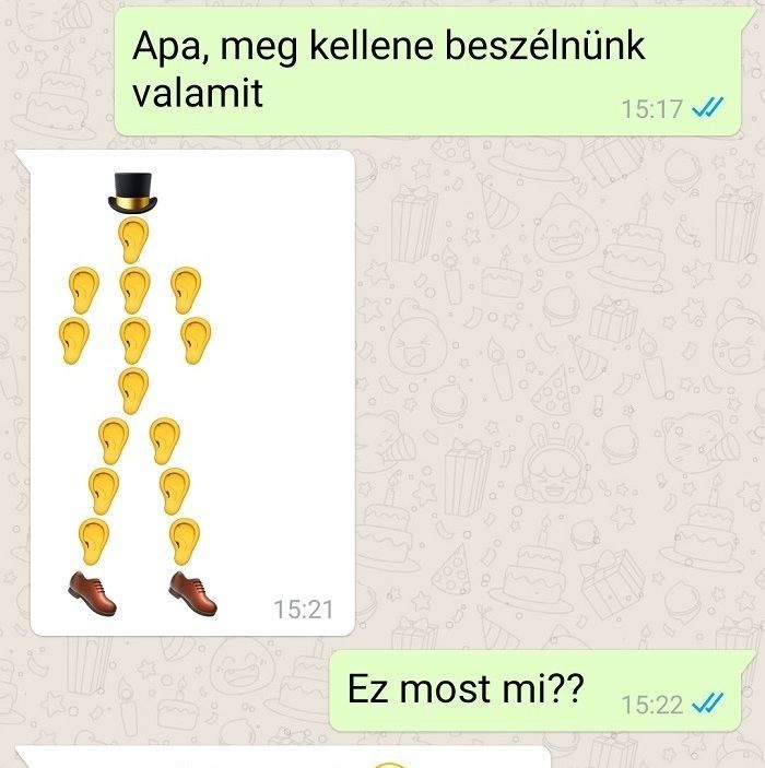 Apa, meg kellene beszélnünk valamit…