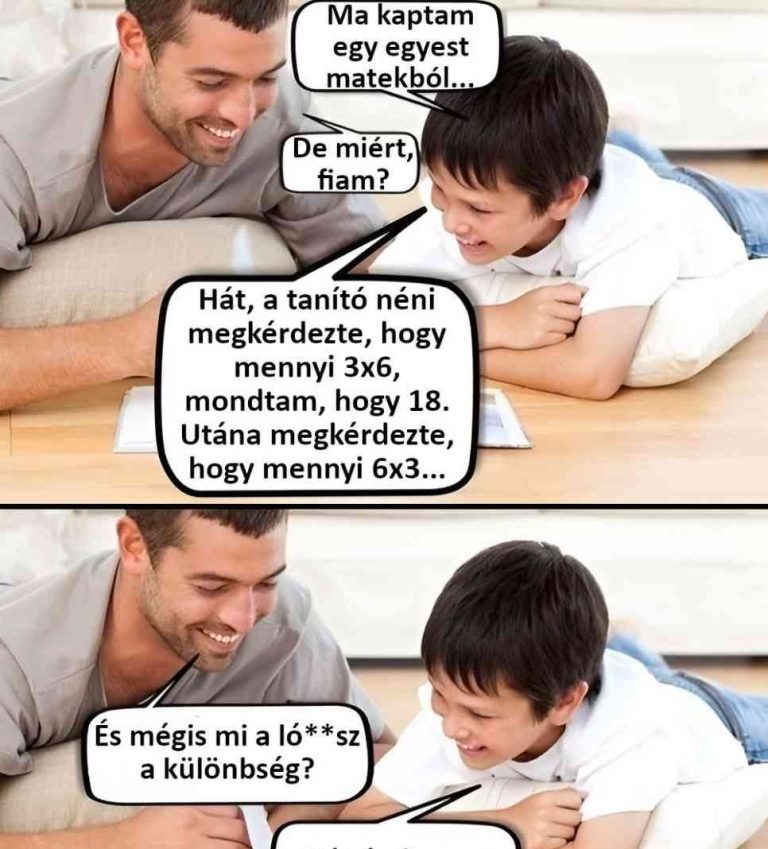 Ma kaptam egy egyest matekból