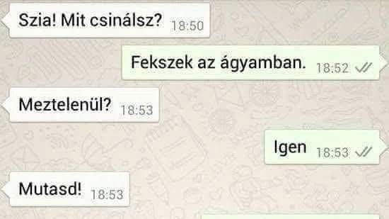 Szia! Mit csinálsz?