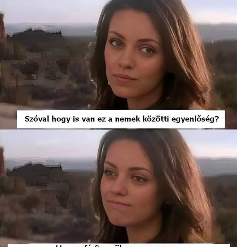 Nemek közti egyenlőség…