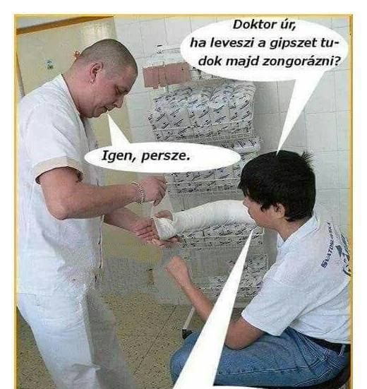 Ha leveszi a gipszet…