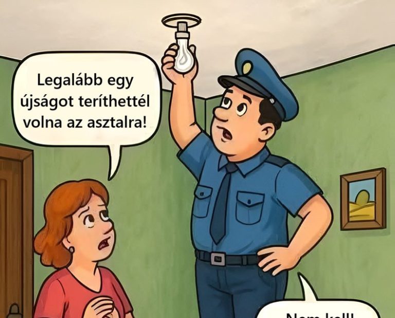 Legalább egy újságot teríthettél volna az asztalra