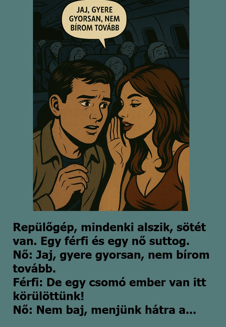 Repülőgép, mindenki alszik, sötét van