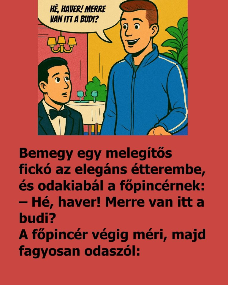 VICC: Bemegy egy melegítős fickó az elegáns étterembe
