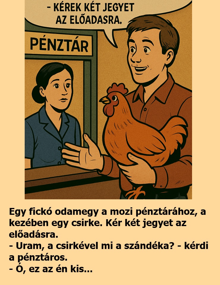 VICC: Egy fickó odamegy a mozi pénztárához