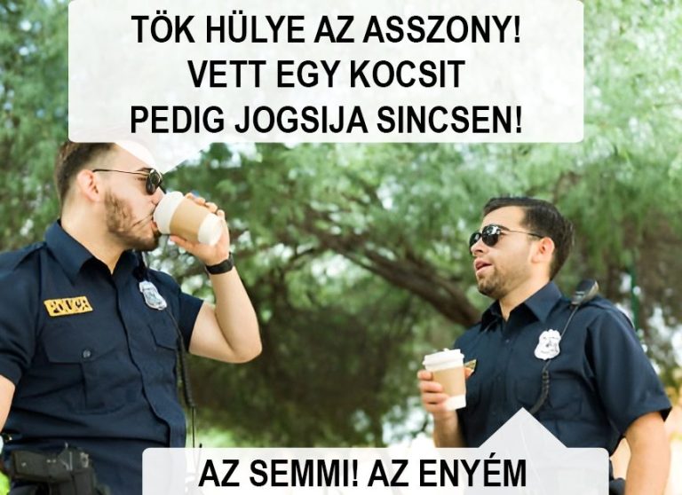 Az asszony vett egy kocsit…