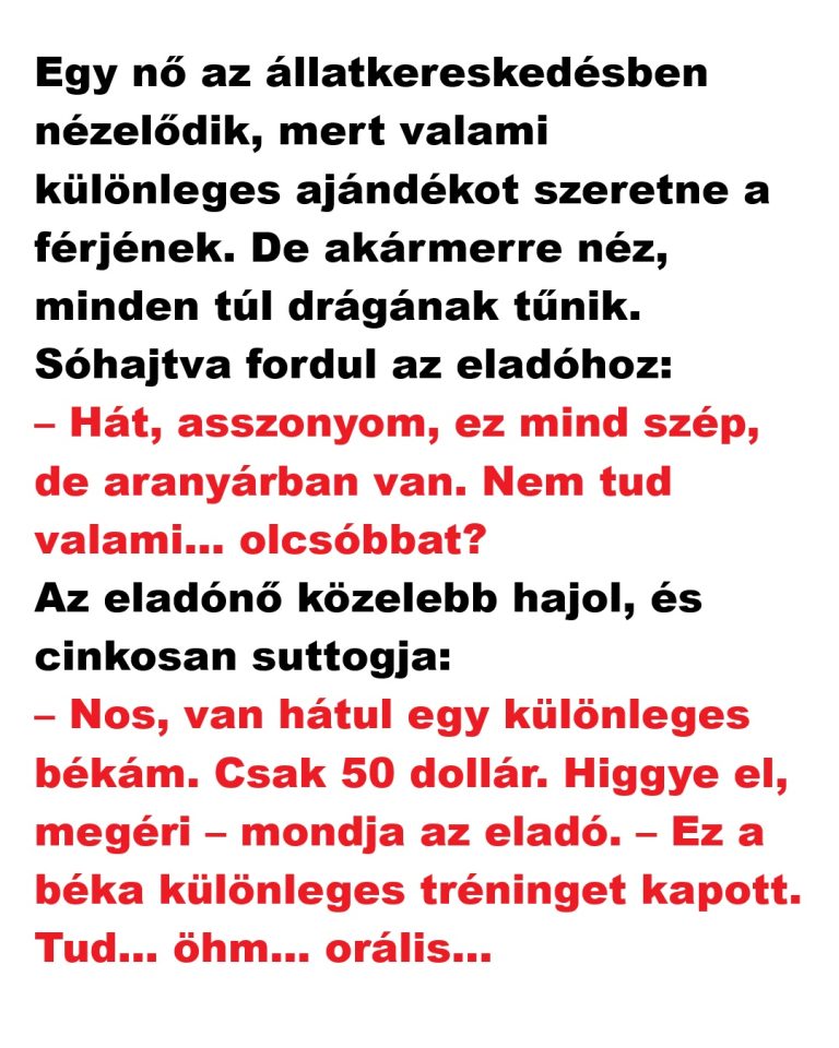 Egy nő az állatkereskedésben nézelődik