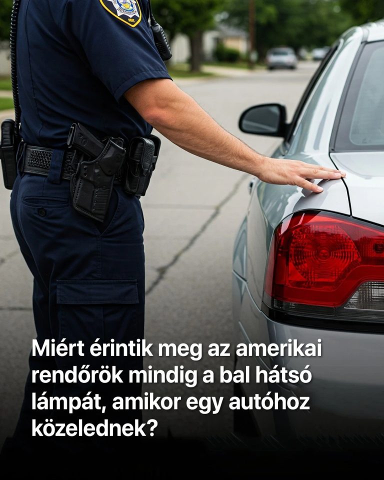Miért érintik meg az amerikai rendőrök a bal hátsó lámpát, amikor megállítanak egy autót?