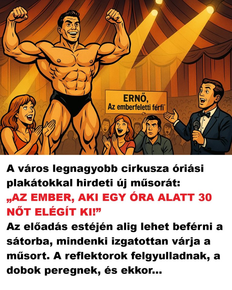 A város legnagyobb cirkusza óriási plakátokkal hirdeti új műsorát