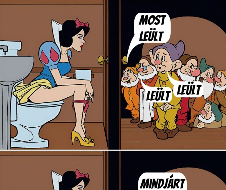 Hófehérke most leült…