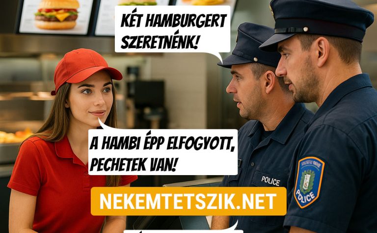 Két hamburgert szeretnénk!