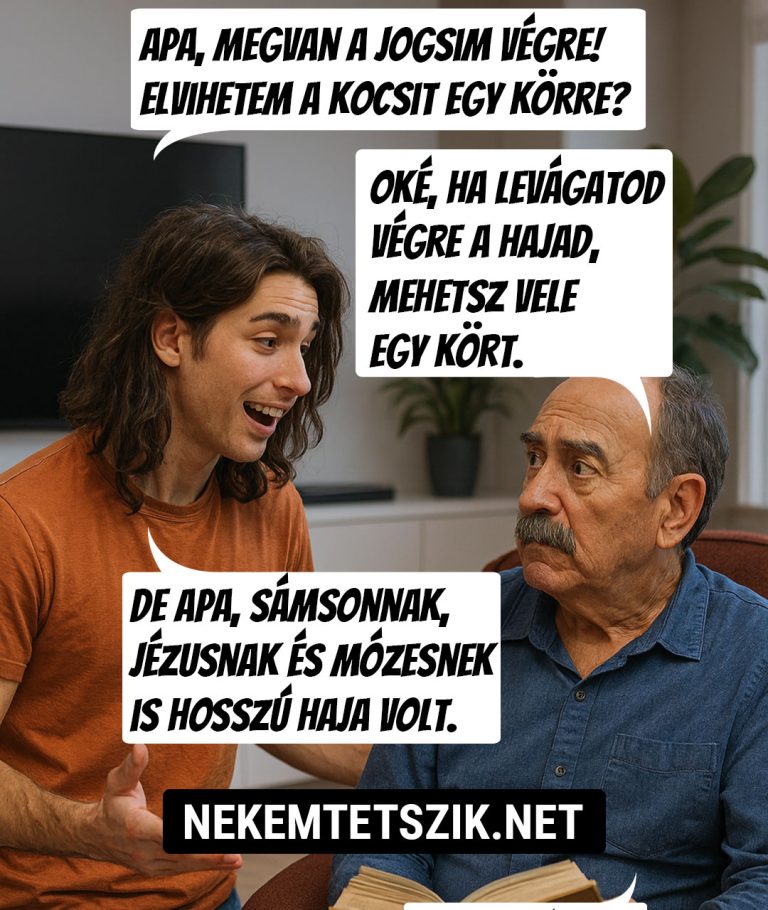 Apa, megvan a jogsim végre!