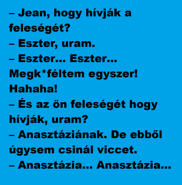 Jean, hogy hívják a feleségét?