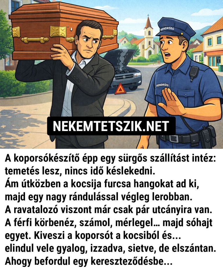 A koporsókészítő épp egy sürgős szállítást intéz