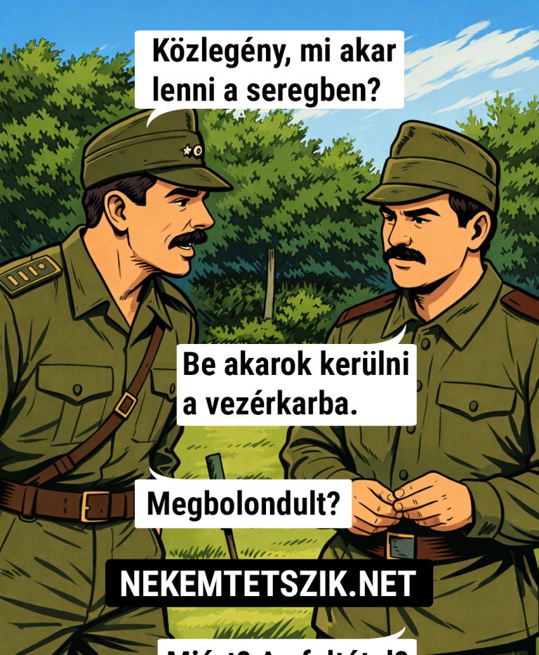 Közlegény, mi akar lenni a seregben?