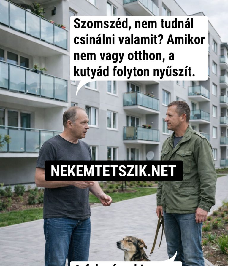 Szomszéd, nem tudnál csinálni valamit?