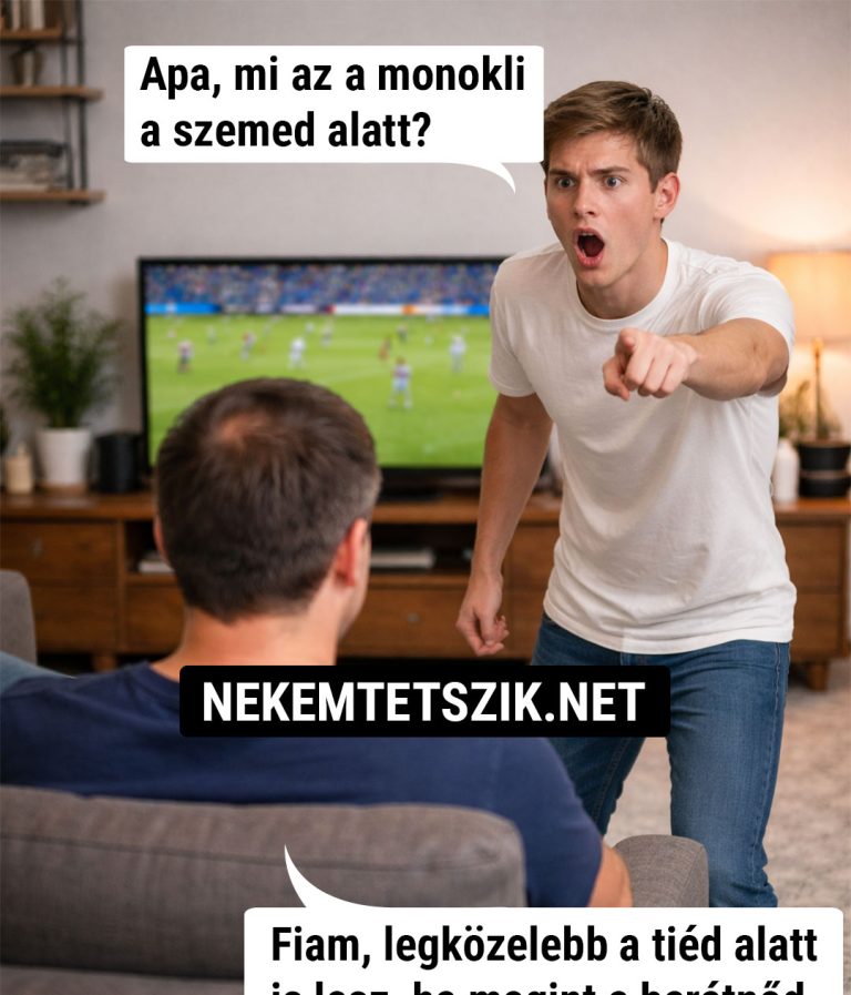 Apa, mi az a szemed alatt?