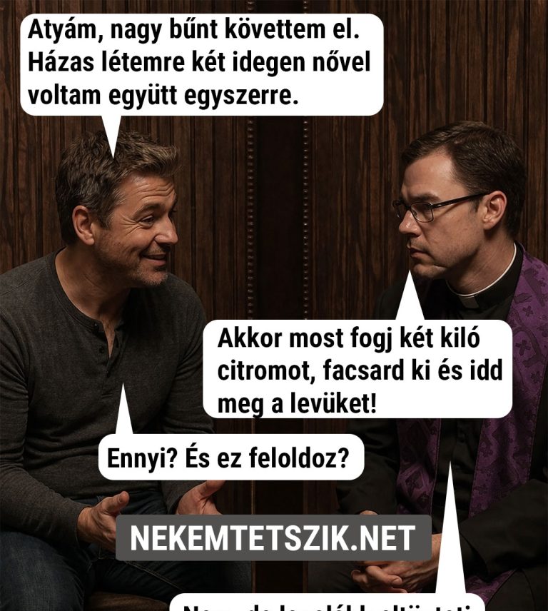 Atyám, nagy bűnt követtem el.