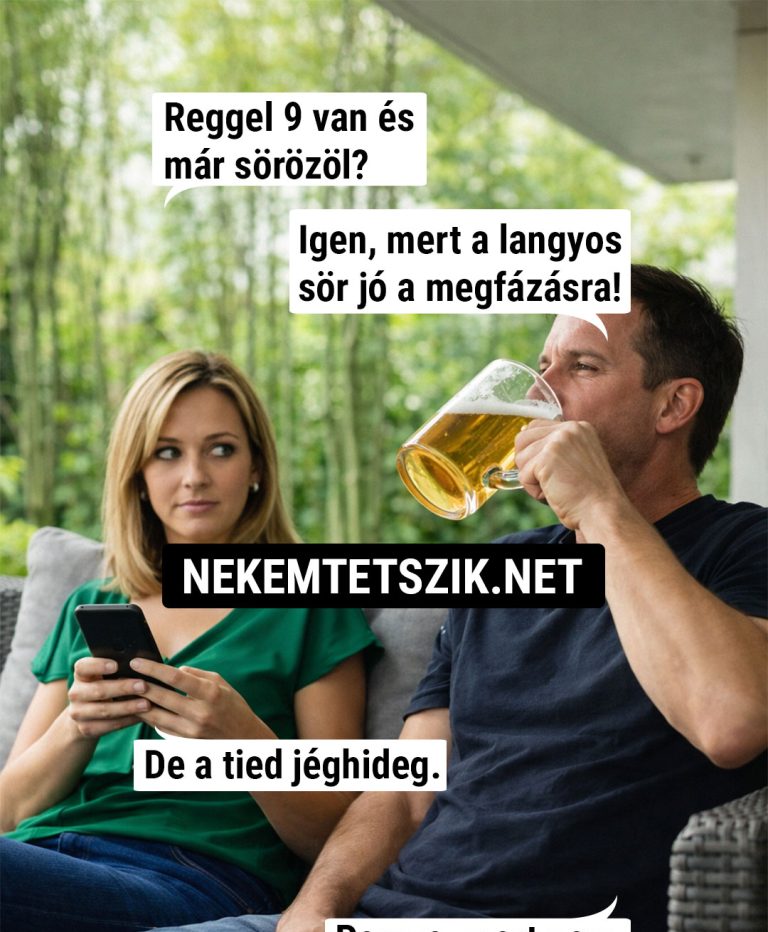 Reggel 9 van és már…