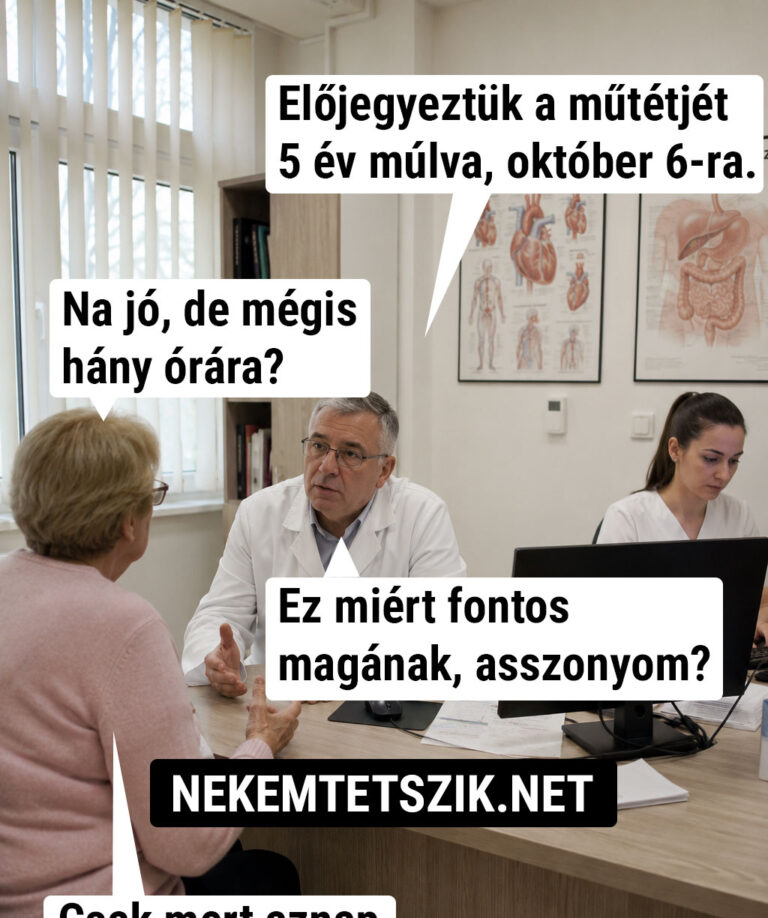 Előjegyeztük a műtétjét 5 év múlva