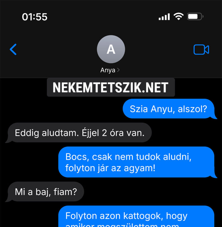 Szia Anyu, alszol?